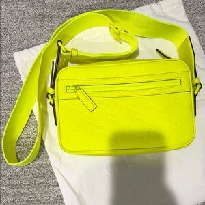 Gucci Rubber Effect Yellow Crossbody Bag